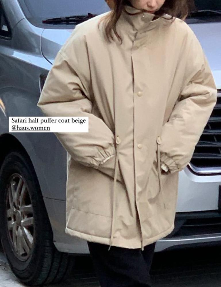 하우스 사파리 하프 푸퍼 코트 HAUS  safari half puffer coat
