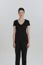 [제임스펄스] WELJ3331 LUXE LOTUS JERSEY TEE-BLACK