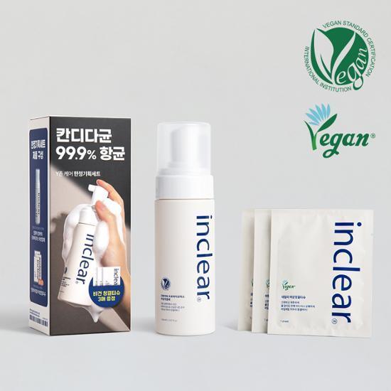 인클리어 강화약쑥 프로바이오틱스 여성청결제 150ml 기획 (+여성청결티슈 3매 증정)