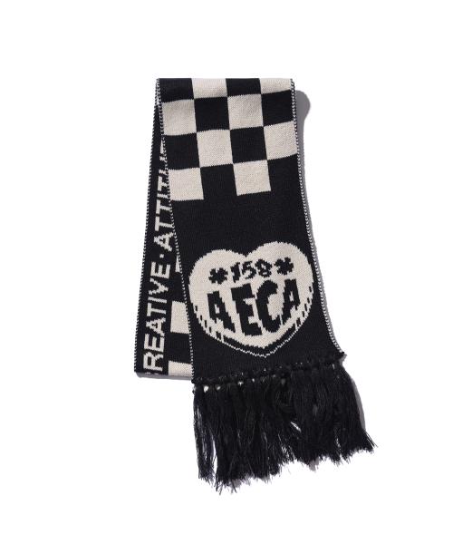 AECA LOVE FOOTBALL MUFFLER-BLACK