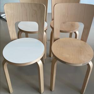 아르텍 66체어 버치 , 화이트