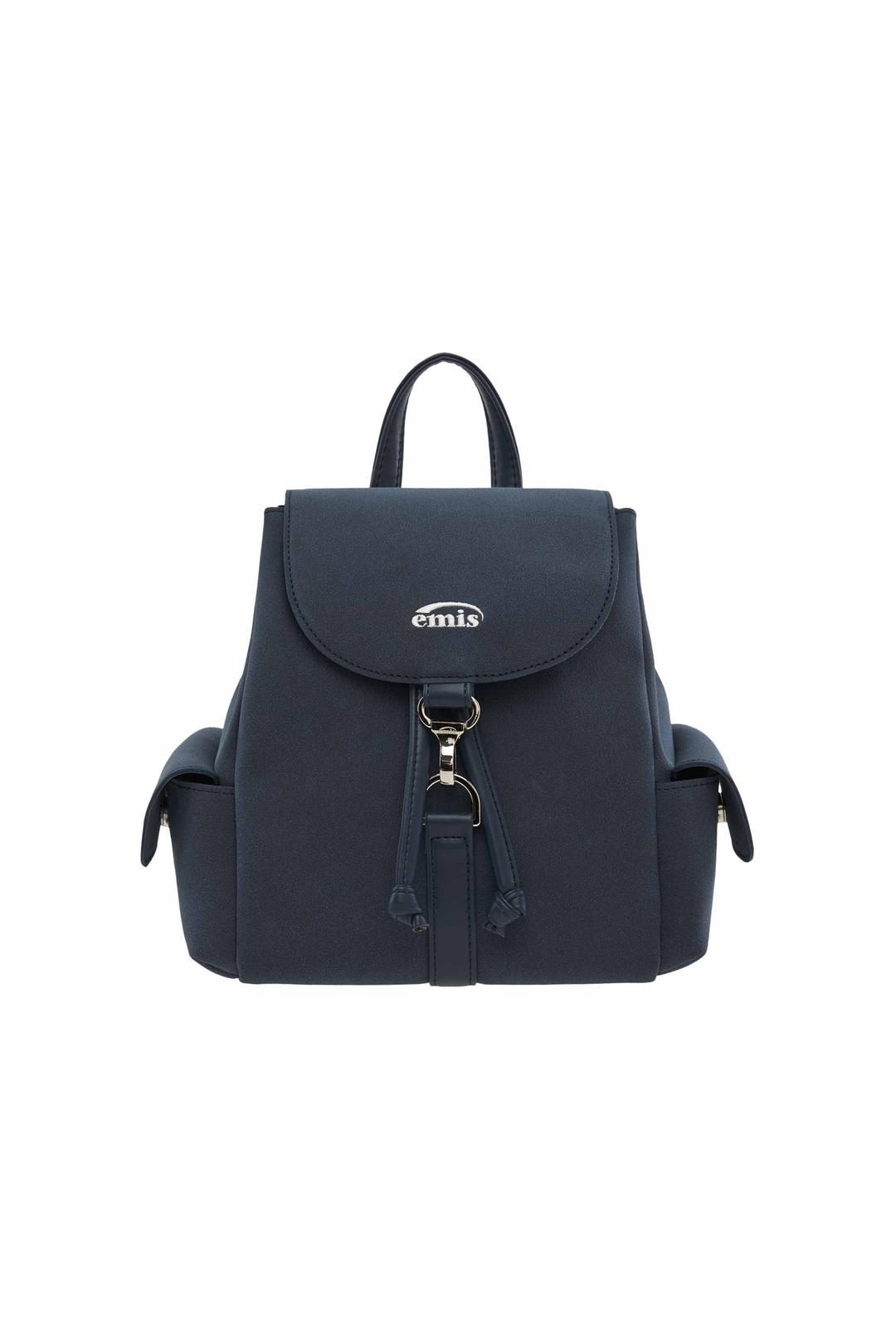 SUEDE BACKPACK-NAVY
