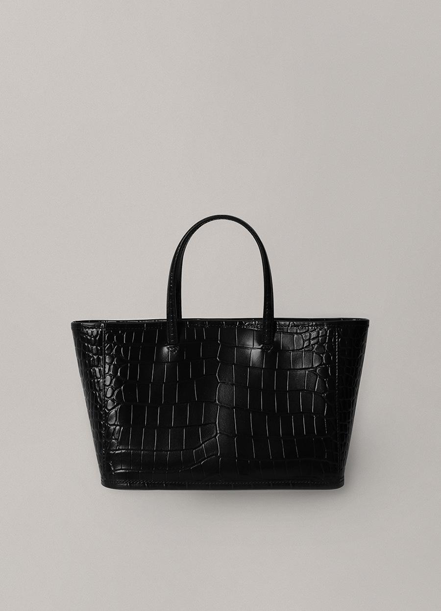 5TH / Ain croco tote bag (Black)