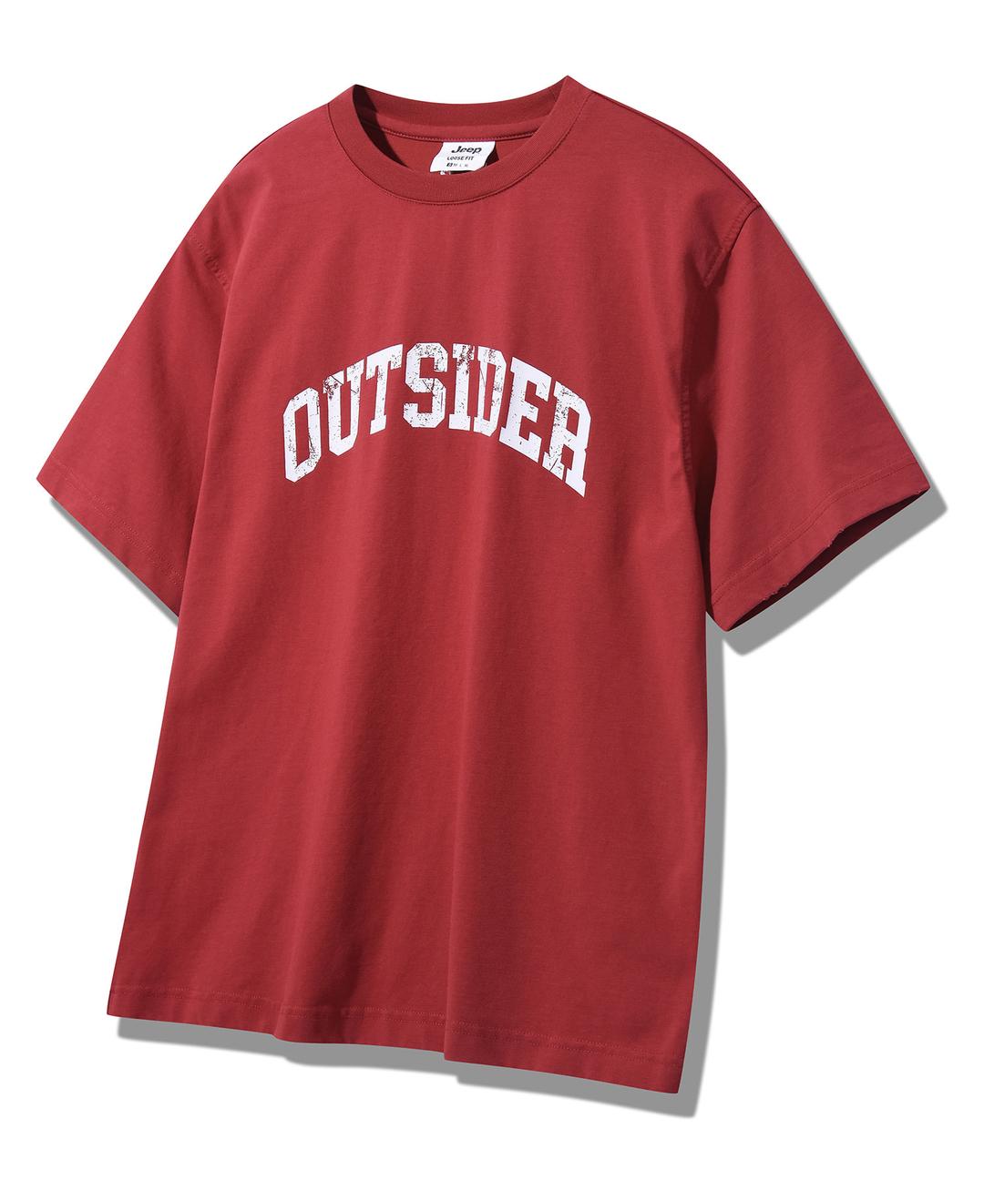 아웃사이더 프린트 반팔티 (JQ2TSU208RD)