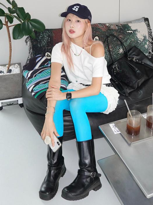 넉넉 포인트 컬러 스타킹