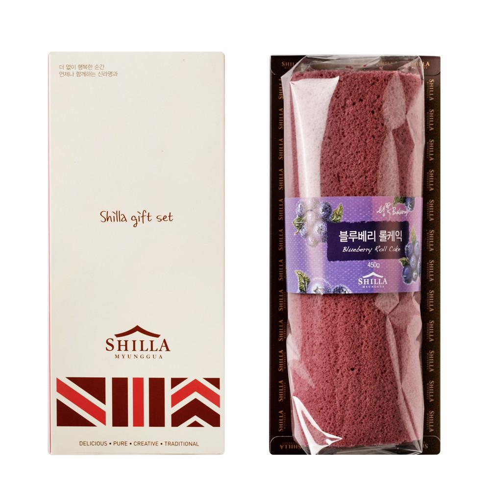 신라명과 블루베리롤케이크 선물용쇼핑백