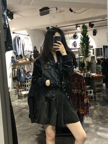 Westark black satin stadium jacket