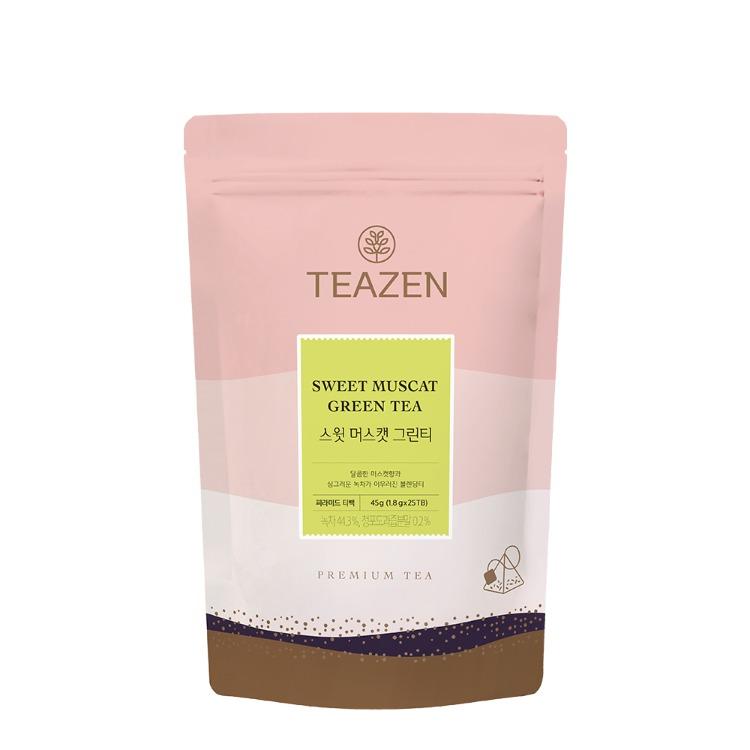 티젠 스윗 머스캣 그린티 25티백 (삼각티백)