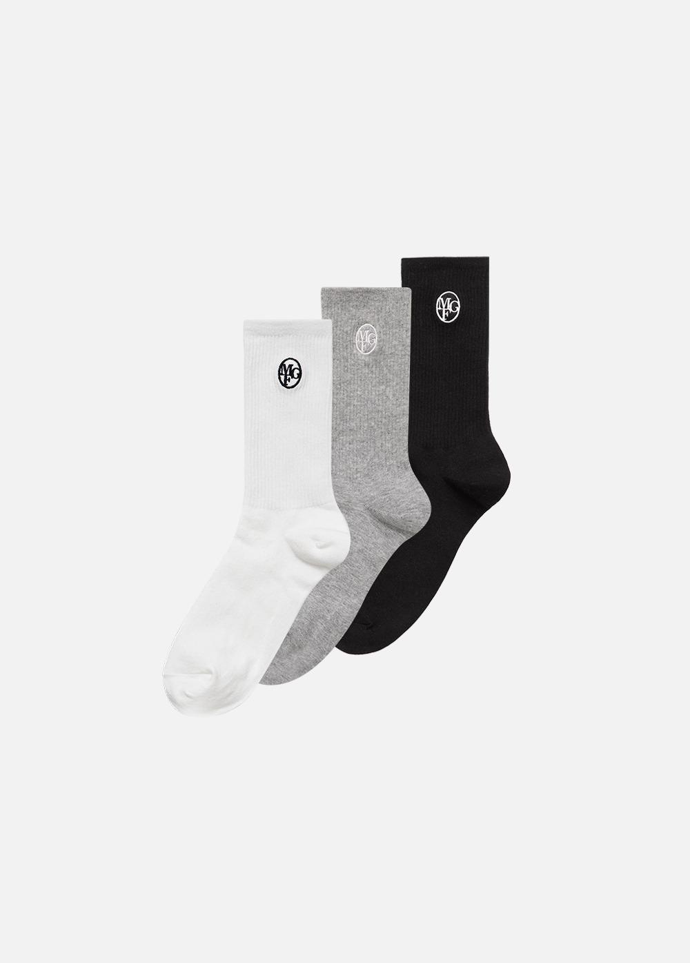 3PACK EMBROIDERY SOCKS multi