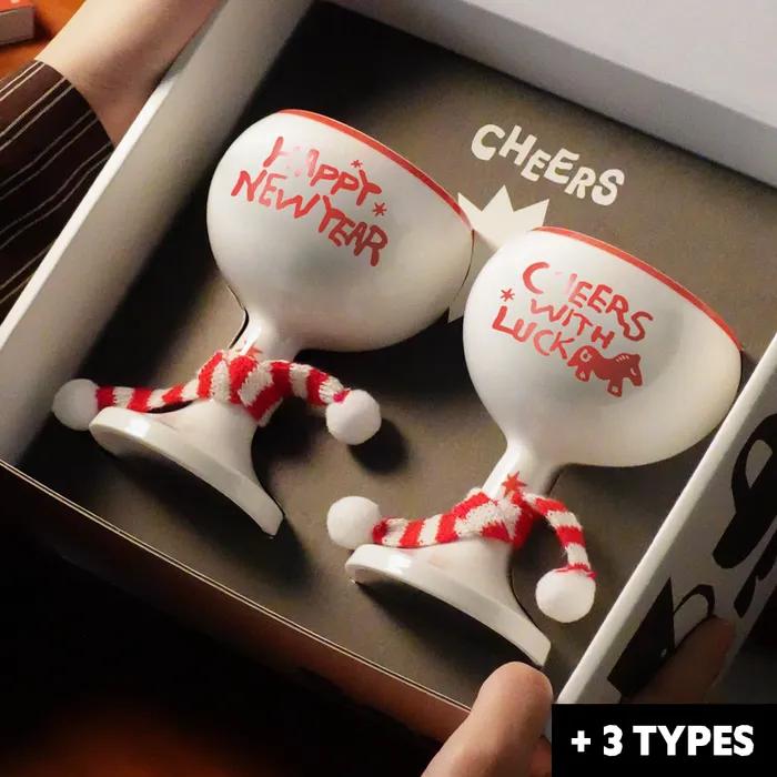 [목도리 증정이벤트] FRAGILE ADULT CLUB 와인잔 선물세트 (3 types)