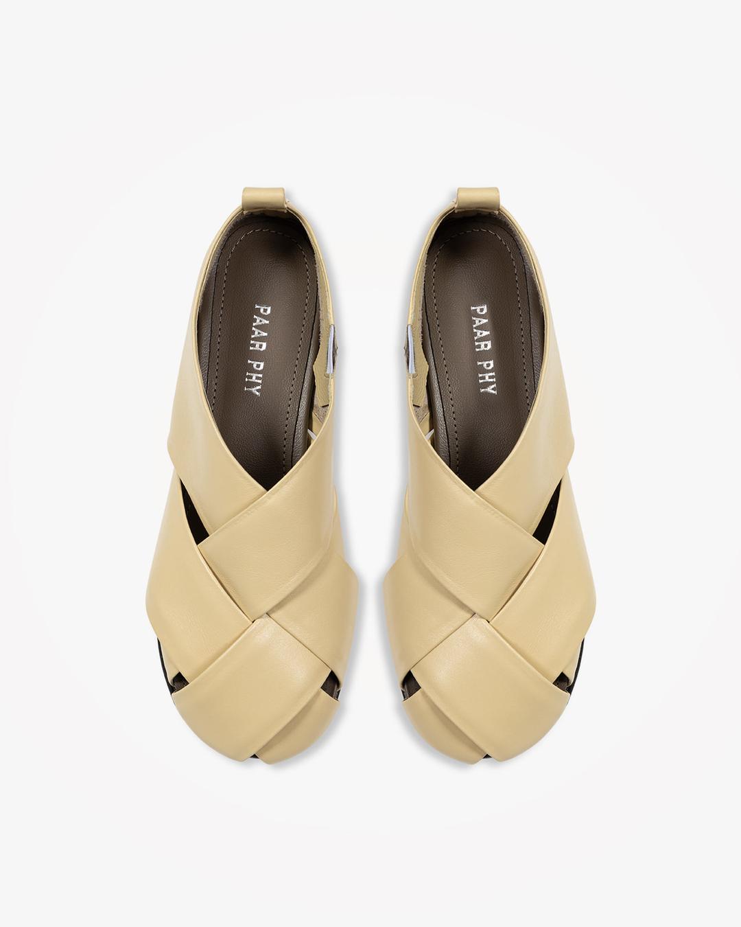 SOFT WEAVING LOAFERS [BUTTER]