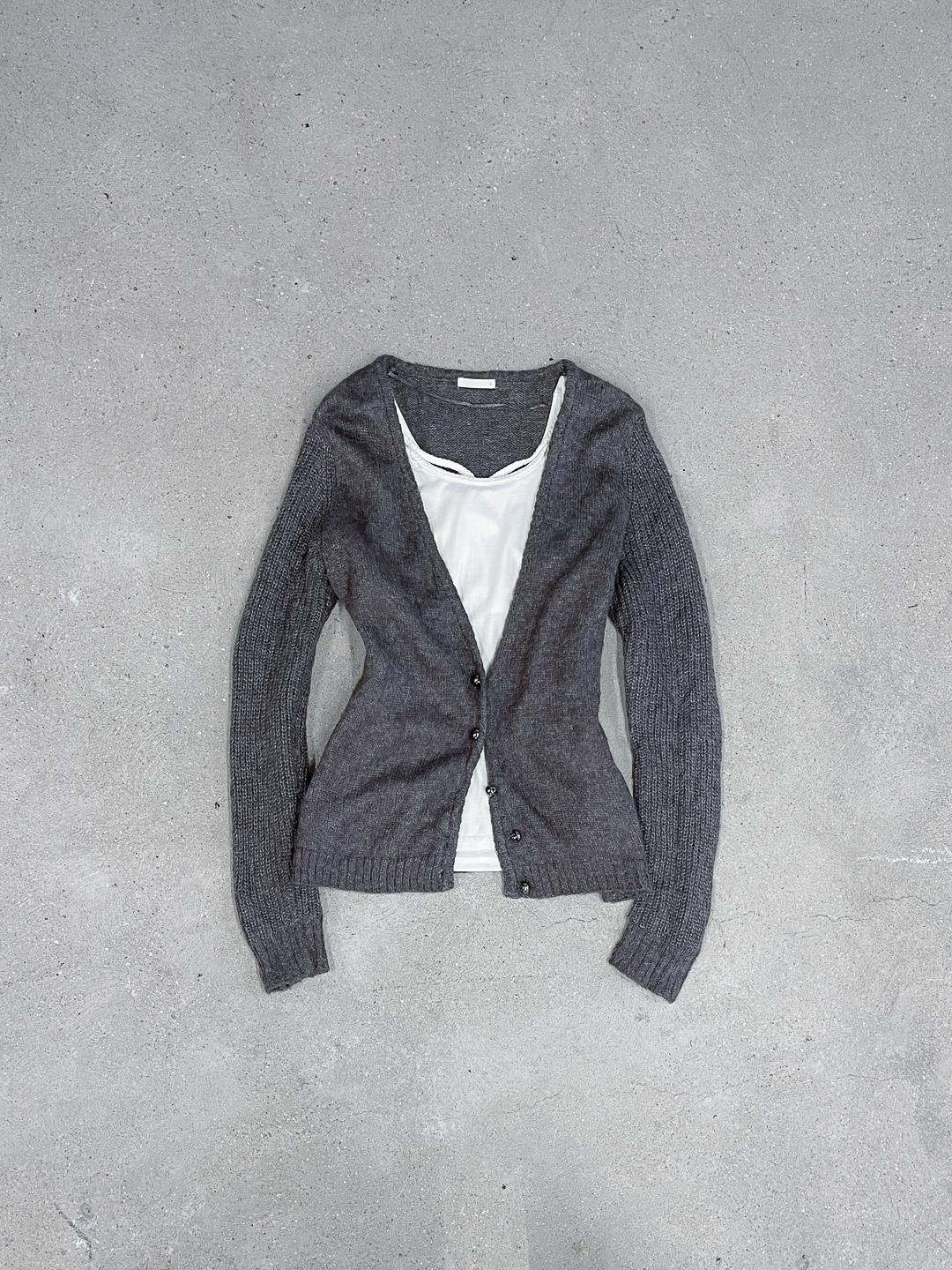 Bokashi Mohair Button Cardigan S0220