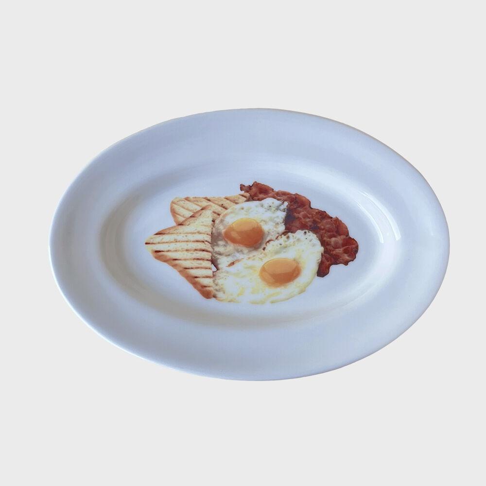 [Yesceramic] American Breakfast Oval Dish