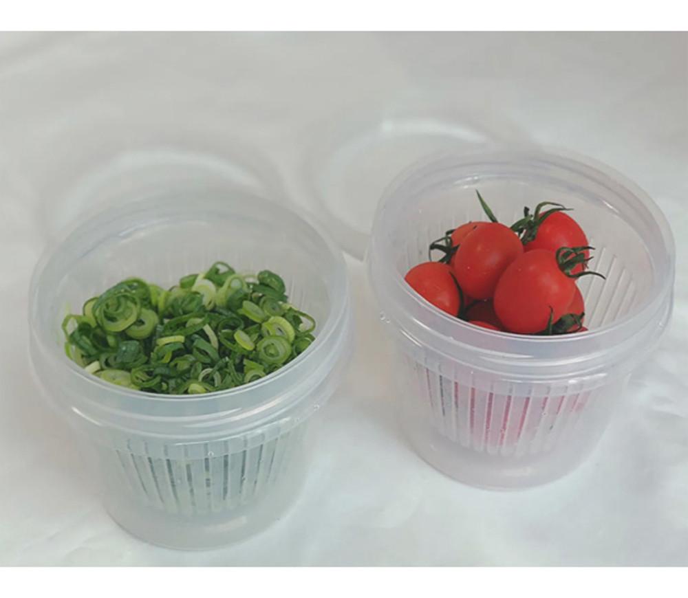 원형 채반 반찬통 피클 장아찌 파채통 과일 샐러드 용기 나카야