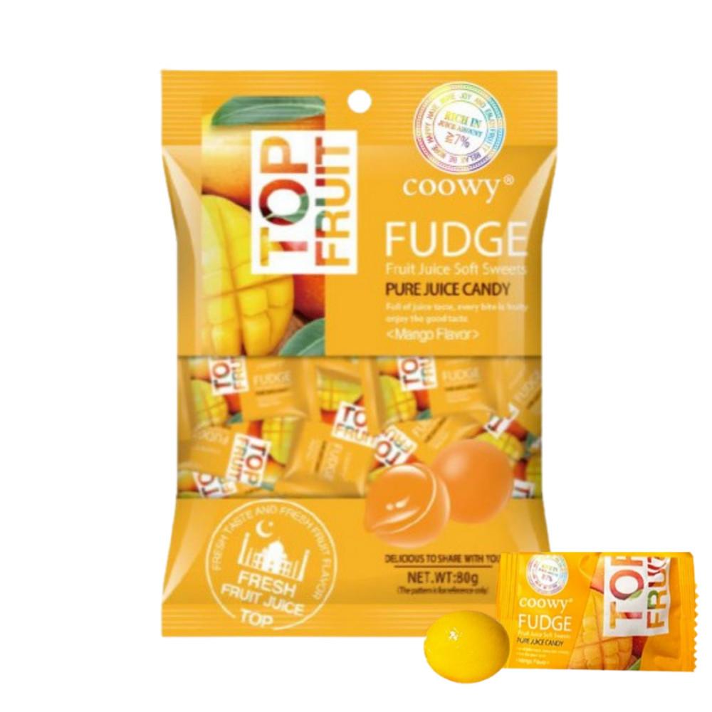 베트남 망고젤리 탑젤리 COOWY fudge 다낭한시장 탑프루트 80g 까먹는 쿠위 구미