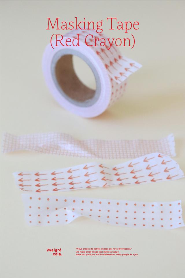 Masking tape - Red crayon