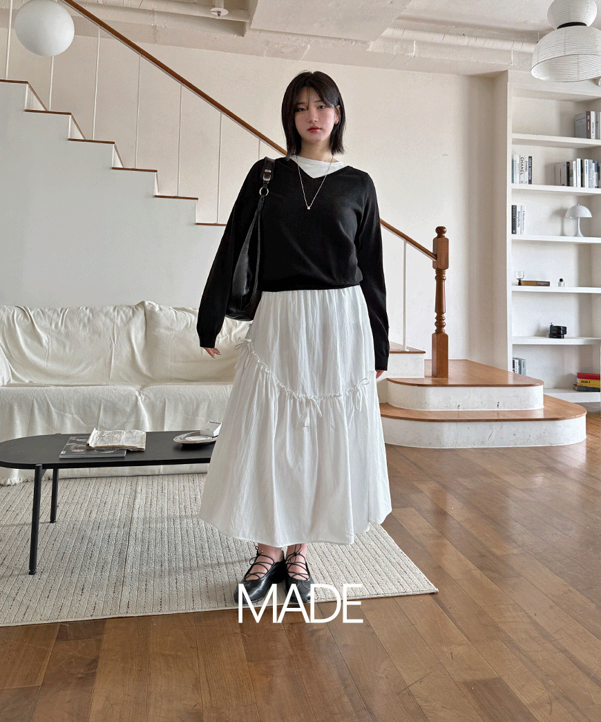 [오늘출발] 위브 브이넥 니트 TS10083 ONLY BLUEPOPS