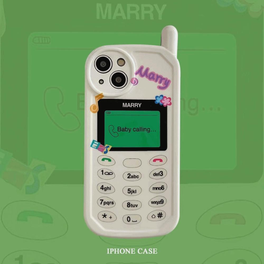 클래식 레트로 전화기 안테나 아이폰 케이스 [ x 11 12 13 프로 맥스 pro max 키치 카메라 보호 핸드폰 휴대폰]