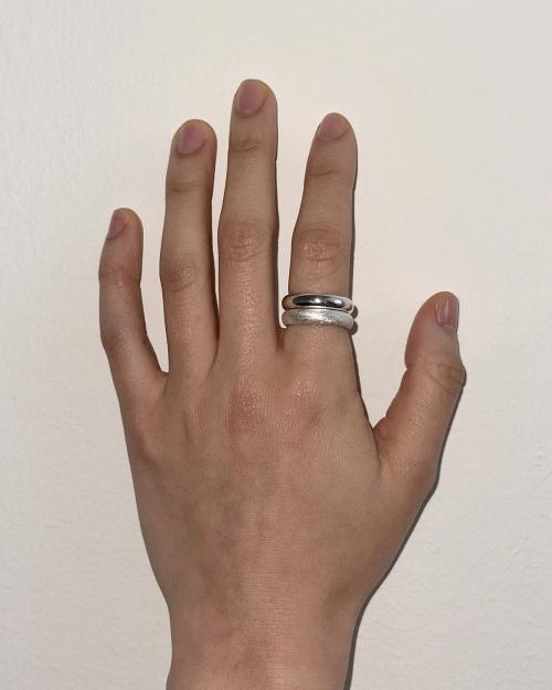 Bold texture ring set (세트)