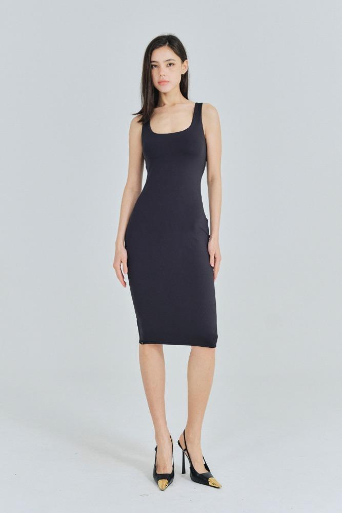 겨살커버 미디원피스 - 블랙 (S/M/L)