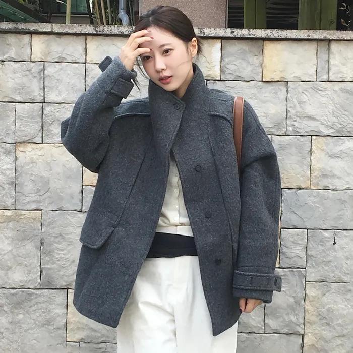 [29CM 단독][6차 재입고] vent wool half coat (grey)