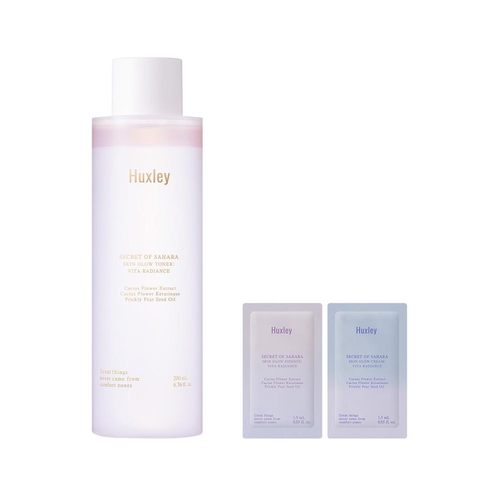 헉슬리 스킨 글로우 토너 비타 래디언스 200ml + 샤쉐 2종 증정 : 헉슬리