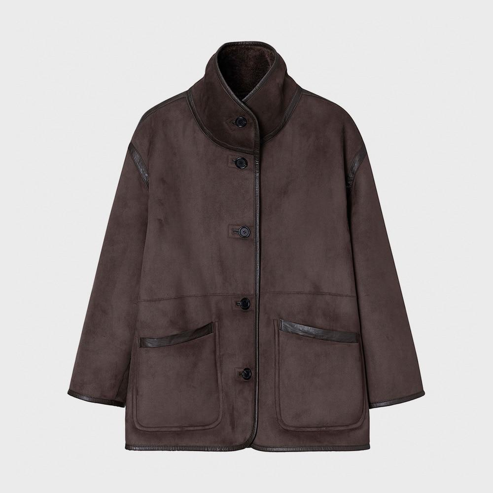 Sheering Reversible Mustang · Brown MA03_93