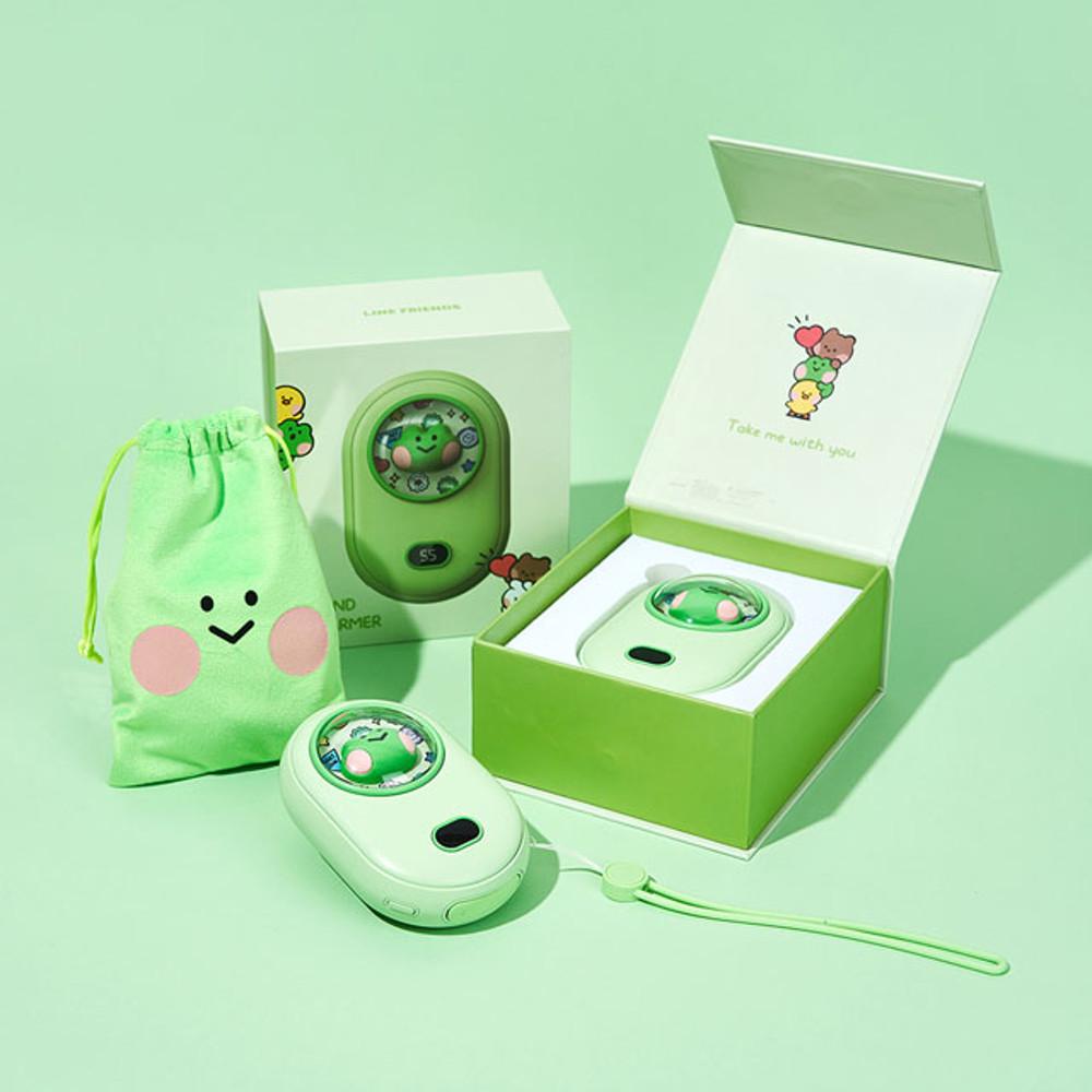 [겨울특가] 단미 라인프렌즈 USB 충전식 휴대용 손난로 보조배터리 미니니 레니니