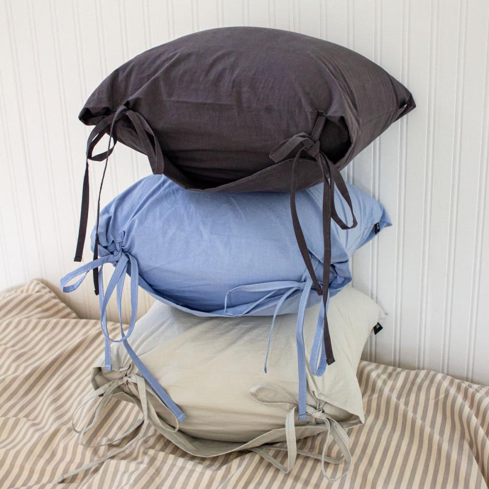 순면 자루형 리본 쿠션 겸 방석 커버