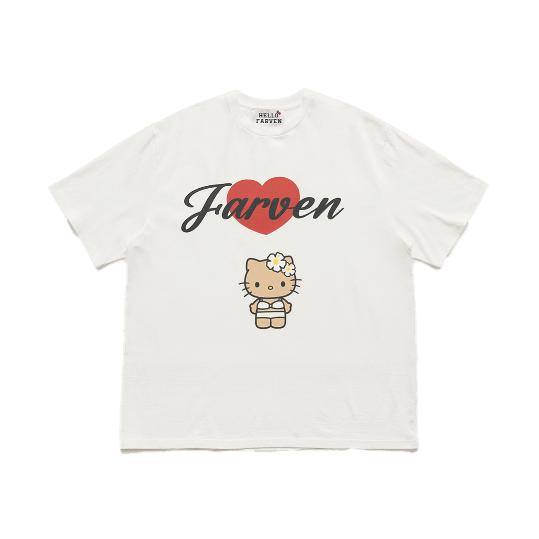 Farven x Tanning Hello Kitty Bikini T-Shirt_White