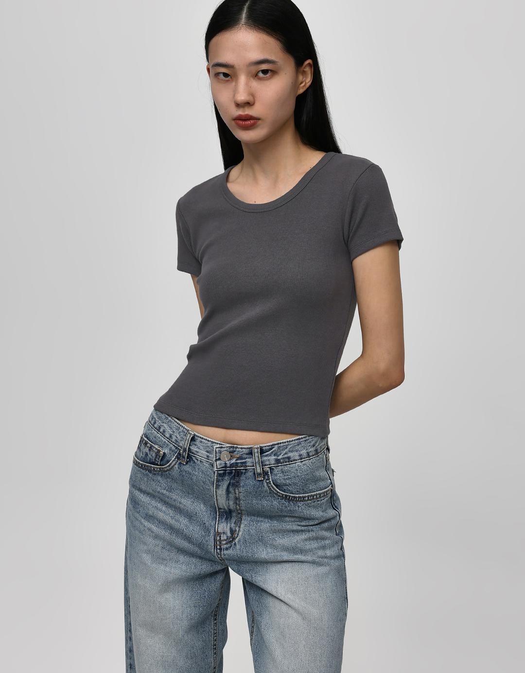 [B-BASIC] 유넥 골지 반팔티 (2Size)