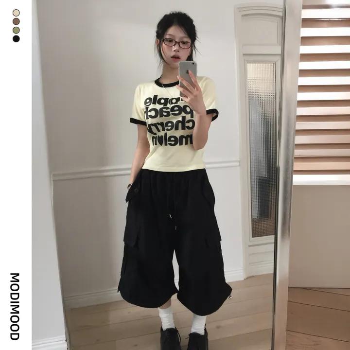[문의폭주🖤/데일리/직원소장] 부기 핀턱 버뮤다 카고 팬츠-4color