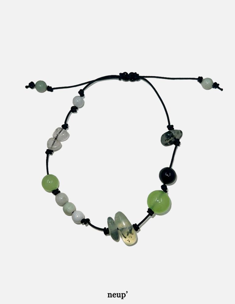 늪 매듭원석팔찌