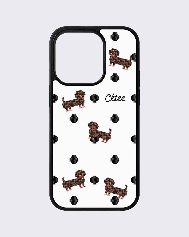 Dachshund and Black balls