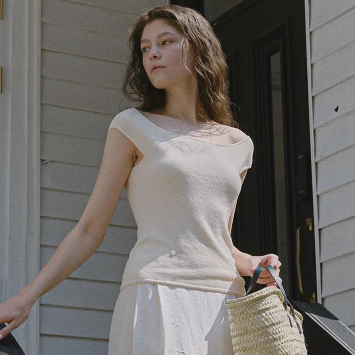 Ritz boat-neck knit (3color)