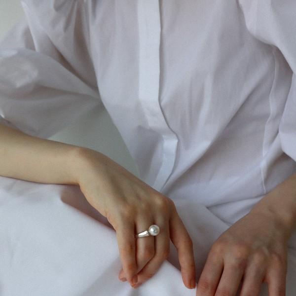 CLASSIC PEARL RING/ SILVER