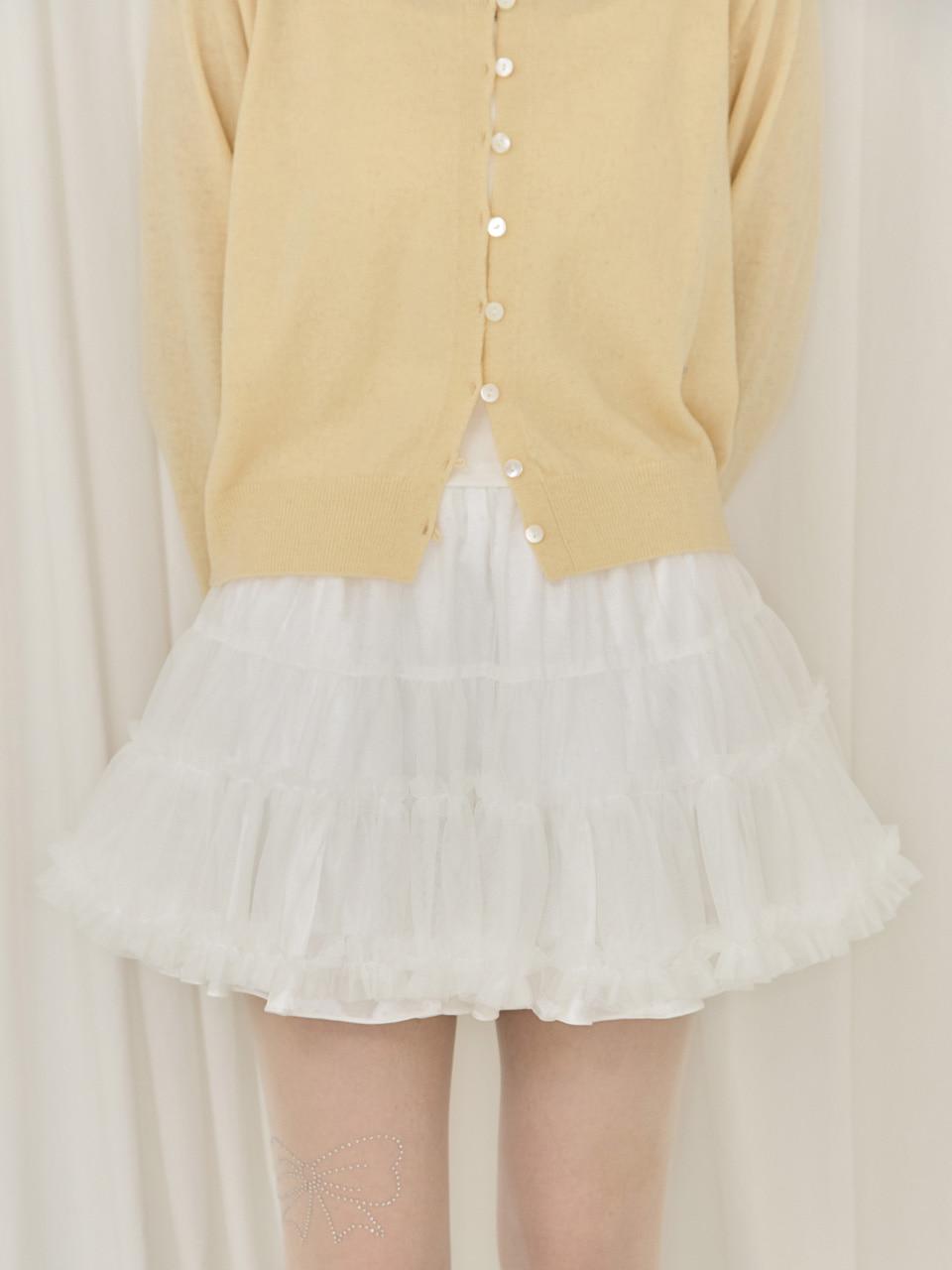 [NMIXX 설윤 착용] Dot Tutu Skirt (Ivory)