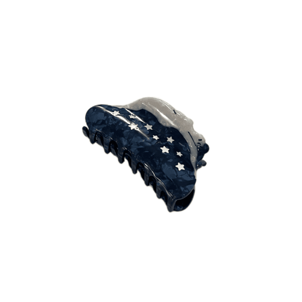 [vijewl] blue star celluloid hair clip / 셀룰로이드 별 집게핀