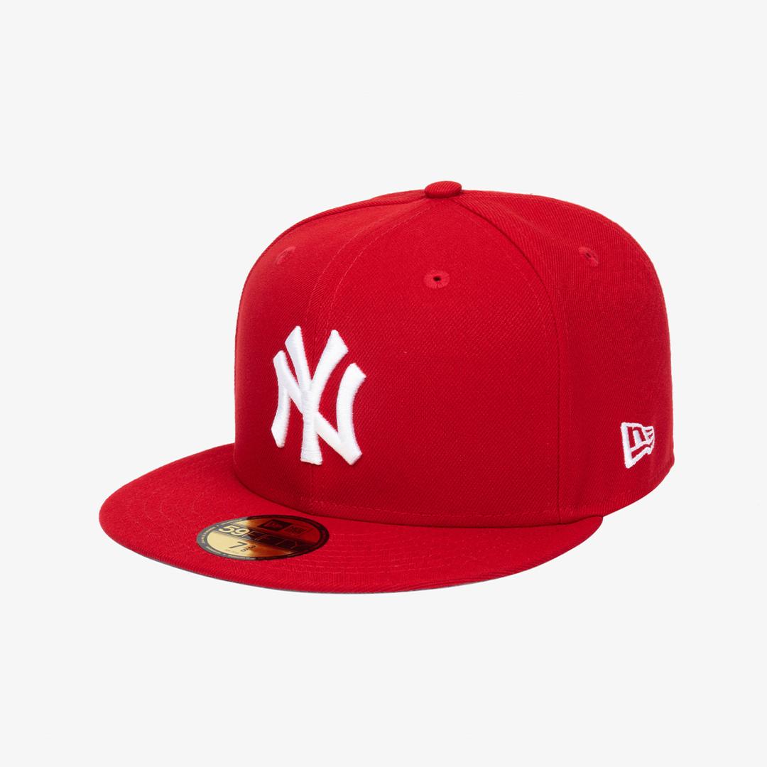 MLB 뉴욕 양키스 베이직 피티드캡 스칼렛