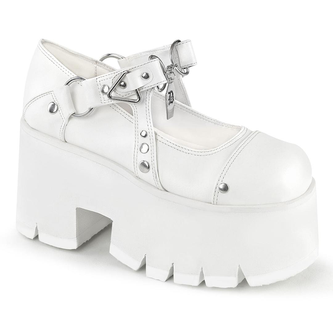 Ashes-33 - White Vegan Leather / 10