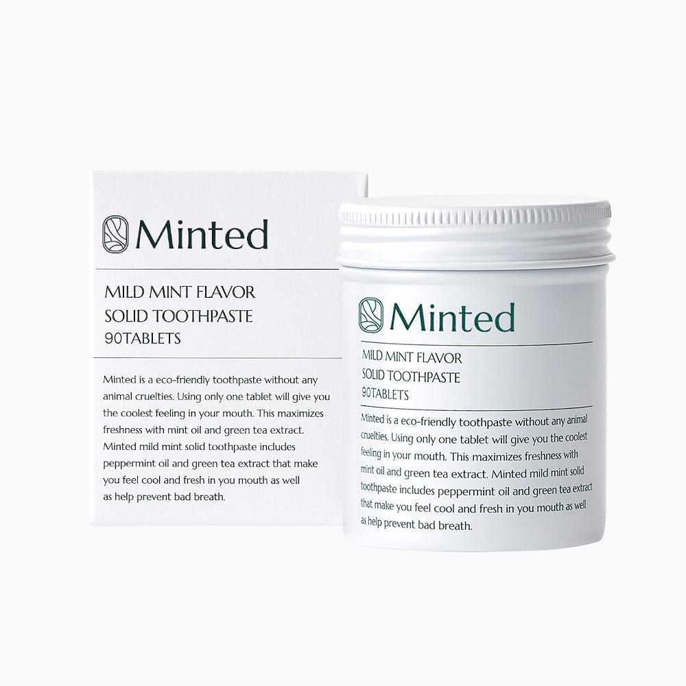 [민티드] 마일드민트 고체치약 기본형 90정(1.5개월분)