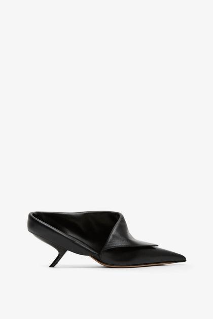 Eva soft black leather pumps