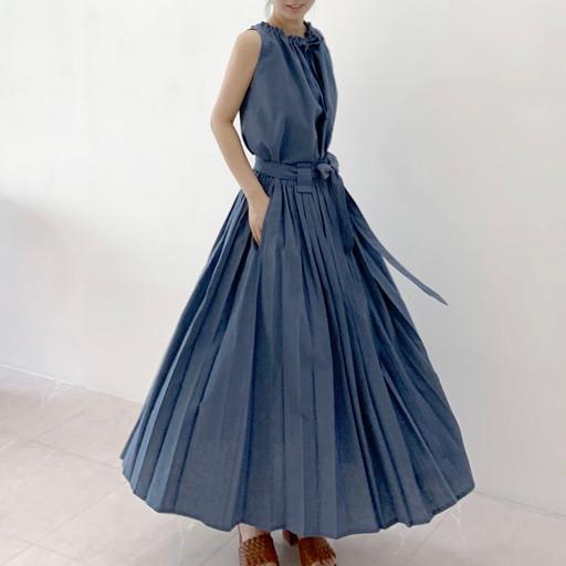 🩵 린넨 롱 플레어 스커트 (신상컬러)