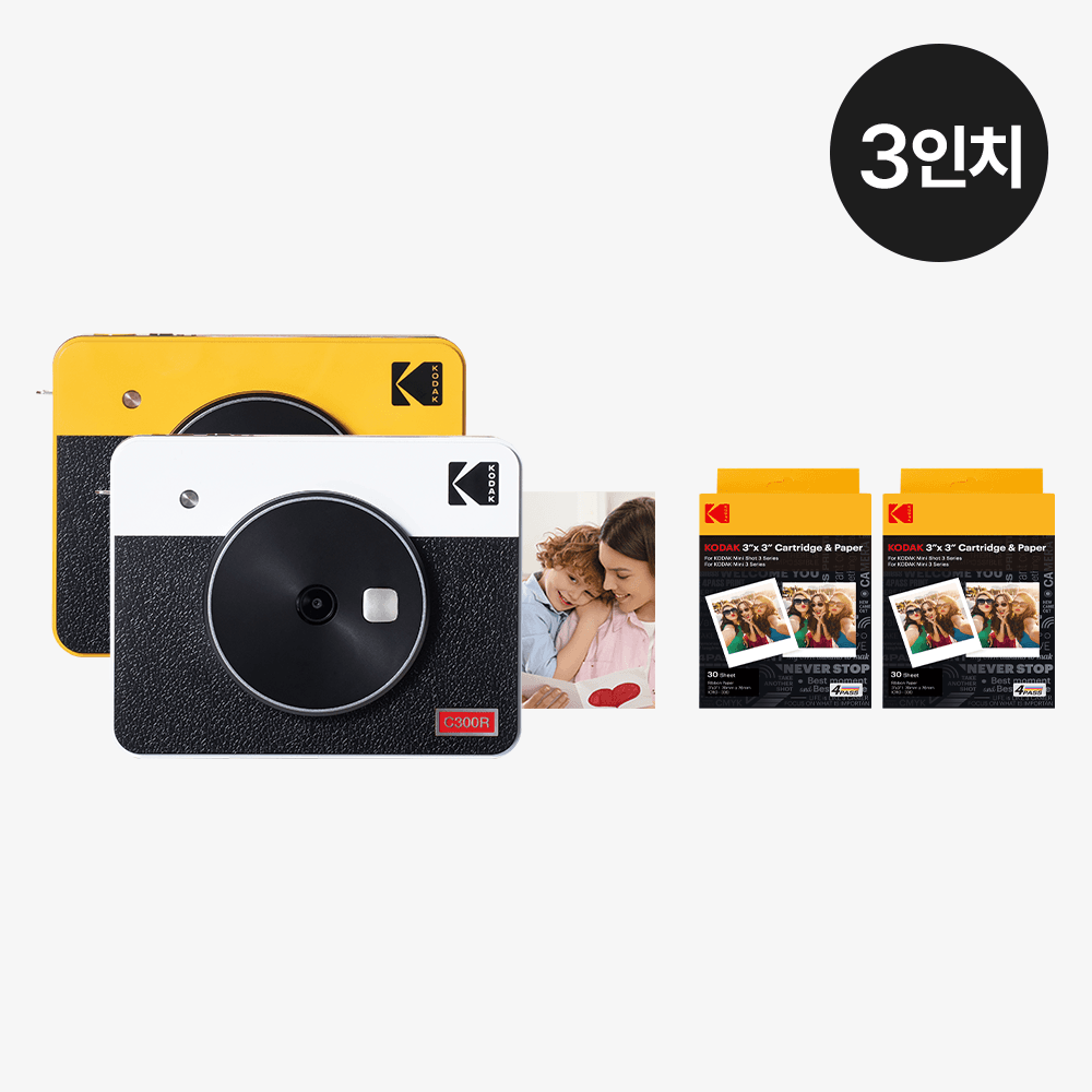 코닥 미니샷3 레트로 폴라로이드카메라+카트리지 68매 번들