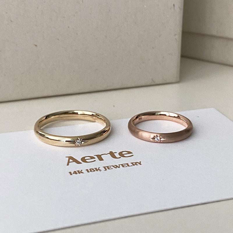 [커플링] 14k18k 스타 포에버 커플링(3mm)