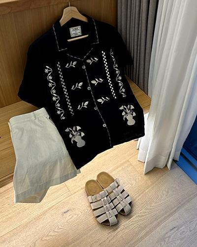 에스닉 린넨 shirt JK