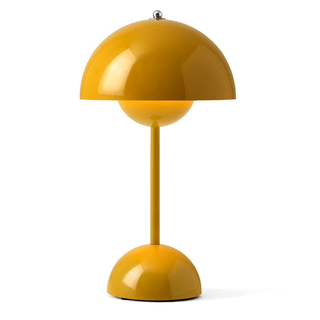Flowerpot Vp9 Table Lamp Portable,  Mustard