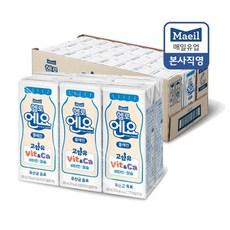 [똑똑] 매일유업 헬로엔요 플레인 유산균음료 200ml, 200ml, 48개