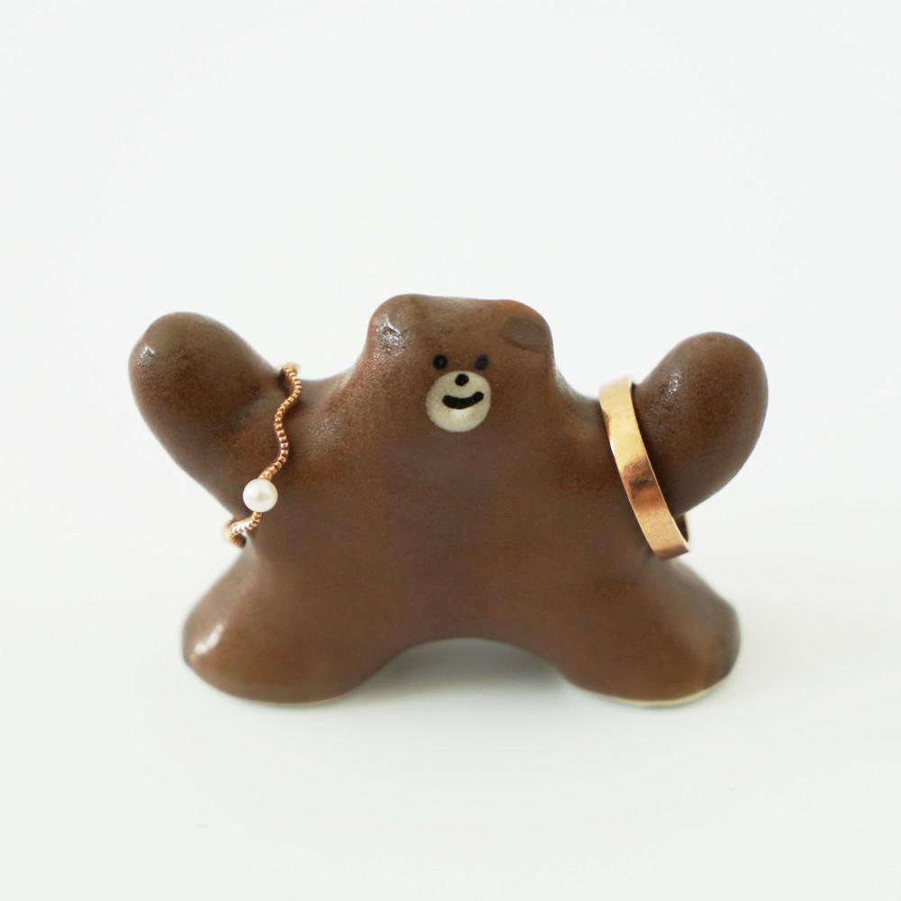 힘센 곰 반지걸이