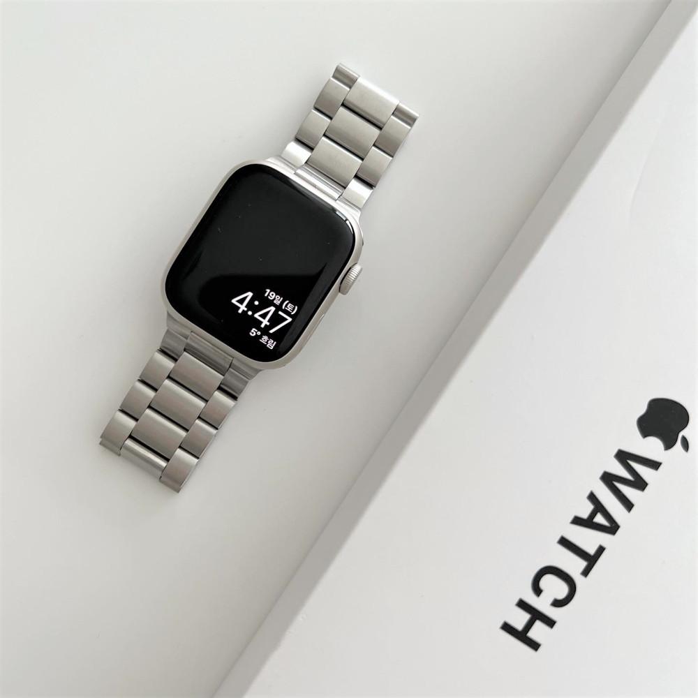 애플워치 스트랩 8 7 6 SE 2 프리미엄 메탈 밴드 줄 시계줄 줄질 ZB스토어